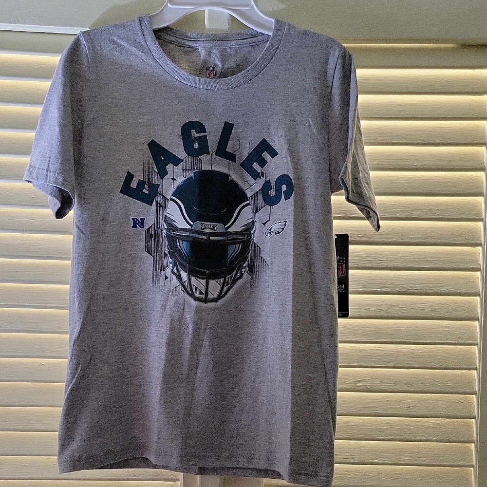 NFL Gray EAGLES Logo T-Shirt